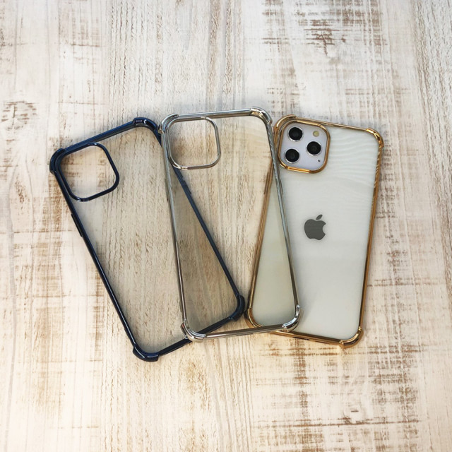 【iPhone12 mini ケース】Glitter shockproof soft case (Silver)サブ画像
