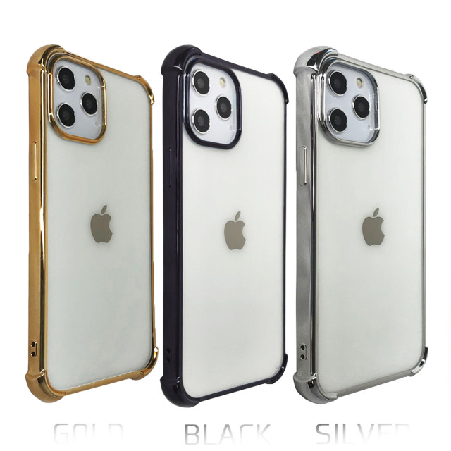 【iPhone12/12 Pro ケース】Glitter shockproof soft case (Black)サブ画像