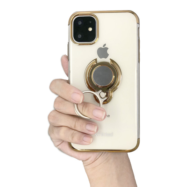 【iPhone12 mini ケース】Electroplated Ring PC Case (ブラック)サブ画像