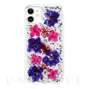 【iPhone12 mini ケース】FLORA (Purple flowers)