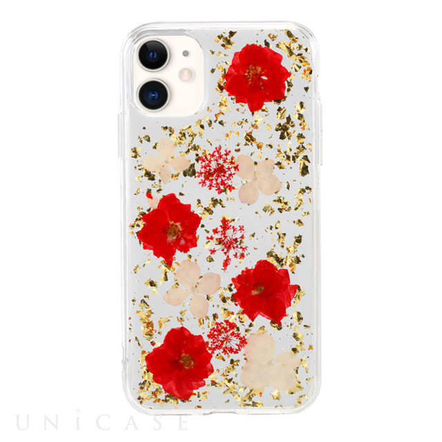 【iPhone12 mini ケース】FLORA (Red flowers)
