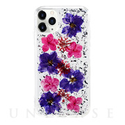 【iPhone12/12 Pro ケース】FLORA (Purple flowers)