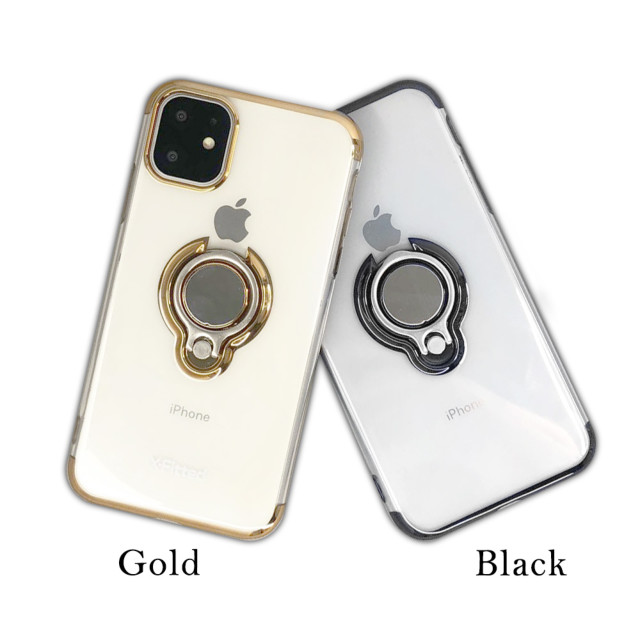 【iPhone12/12 Pro ケース】Electroplated Ring PC Case (ブラック)サブ画像