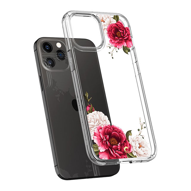 【iPhone12 Pro Max ケース】Cecile (Red Floral)サブ画像