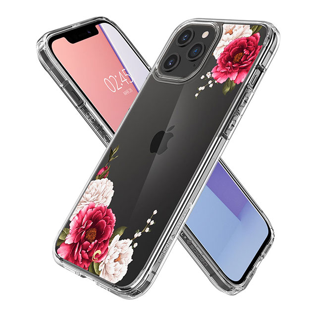 【iPhone12 Pro Max ケース】Cecile (Red Floral)サブ画像