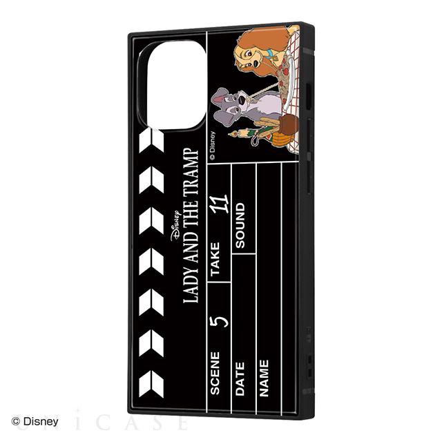 【iPhone12 mini ケース】ディズニーキャラクター/耐衝撃ハイブリッドケース KAKU (わんわん物語/Clapperboard)