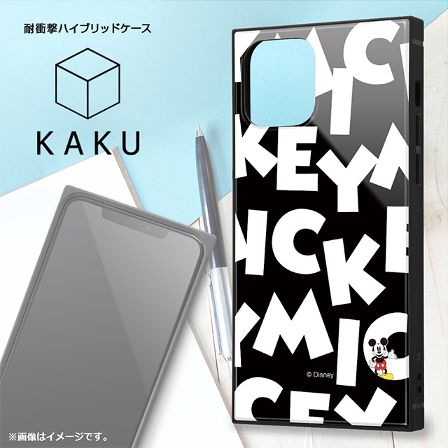 【iPhone12/12 Pro ケース】ディズニーキャラクター/耐衝撃ハイブリッドケース KAKU (ミニーマウス/I AM)サブ画像