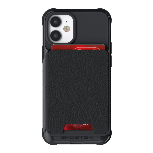 【iPhone12 mini ケース】Exec 4 Leather Flip Wallet Case (Black)サブ画像
