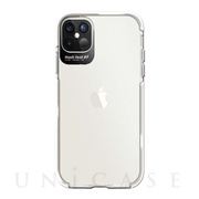 【iPhone12 Pro Max ケース】クリアタフ カラーTPEクリア (WHITE)