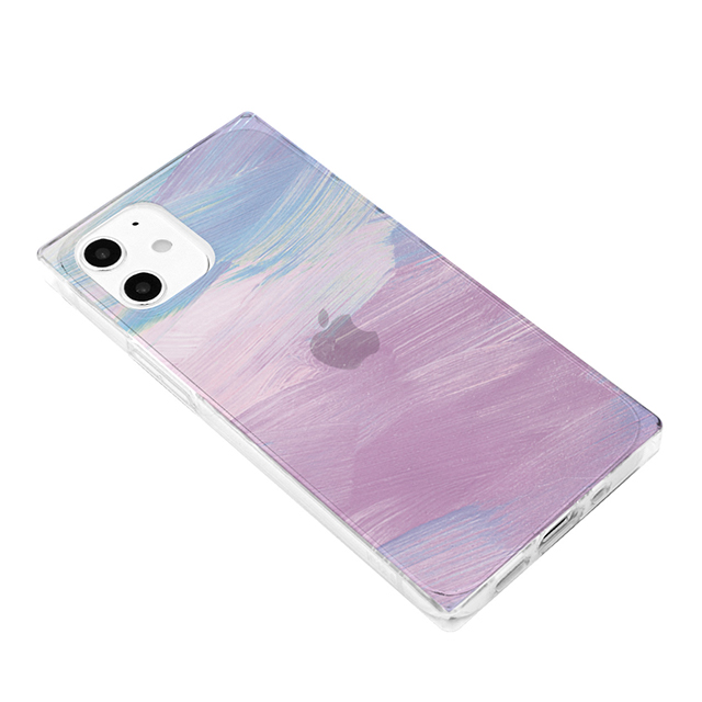 【iPhone12 mini ケース】ソフトスクウェアケース (purple pastel)goods_nameサブ画像
