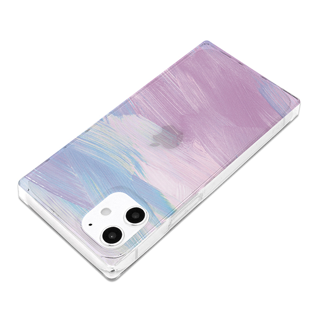 【iPhone12 mini ケース】ソフトスクウェアケース (purple pastel)サブ画像