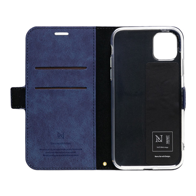 【iPhone12/12 Pro ケース】手帳型ケース Style Natural (Blue)サブ画像