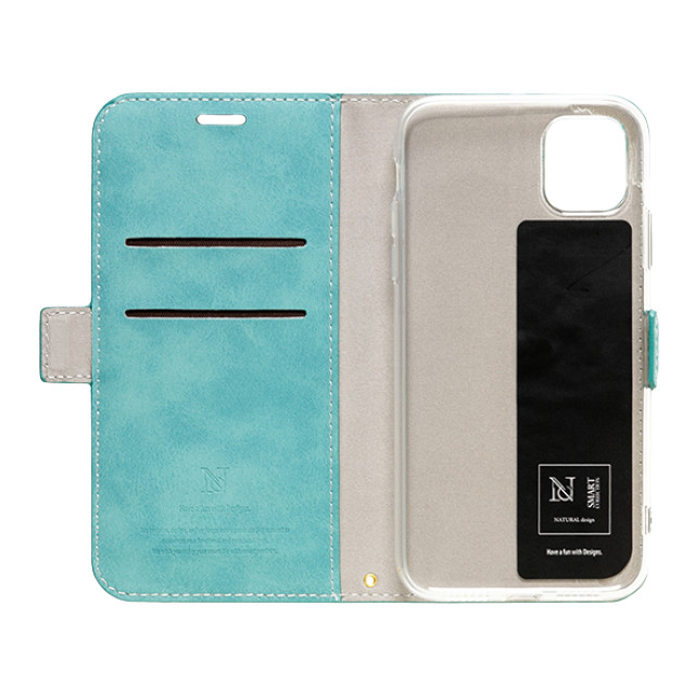 【iPhone12/12 Pro ケース】手帳型ケース Style Natural (Turquoise)goods_nameサブ画像