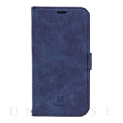 【iPhone12/12 Pro ケース】手帳型ケース Style Natural (Blue)
