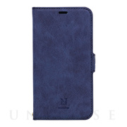 【iPhone12 mini ケース】手帳型ケース Style Natural (Blue)