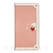 【iPhone12/12 Pro ケース】手帳型ケース Heart Lock (Pink)