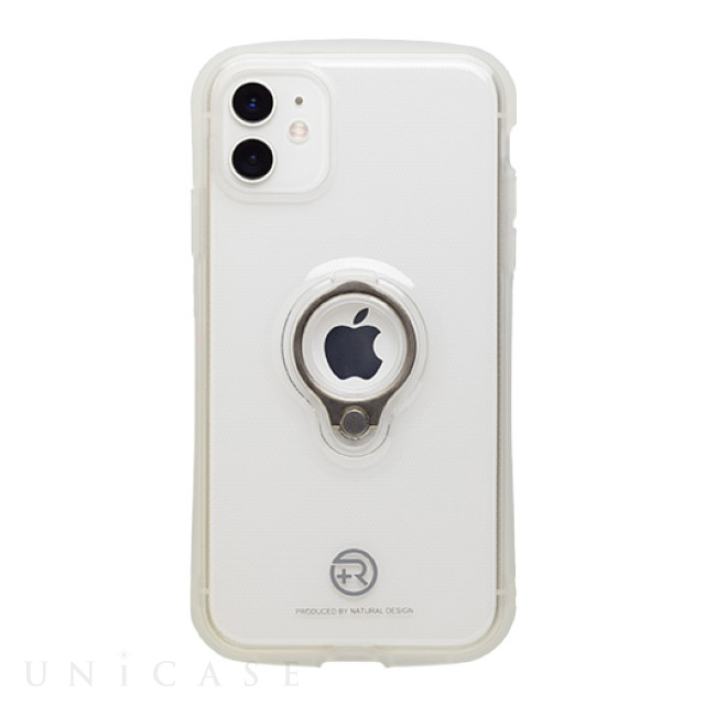 iPhone12 mini ケース】フィンガーリング付衝撃吸収背面ケース +R (Clear White) NATURAL design |  iPhoneケースは UNiCASE