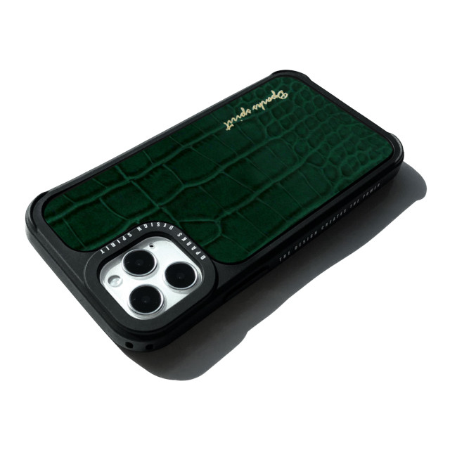 【iPhone12/12 Pro ケース】Leather Case (GREEN)サブ画像