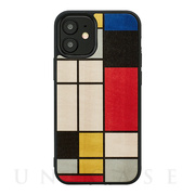 【iPhone12 mini ケース】天然木ケース (Mondrian Wood)