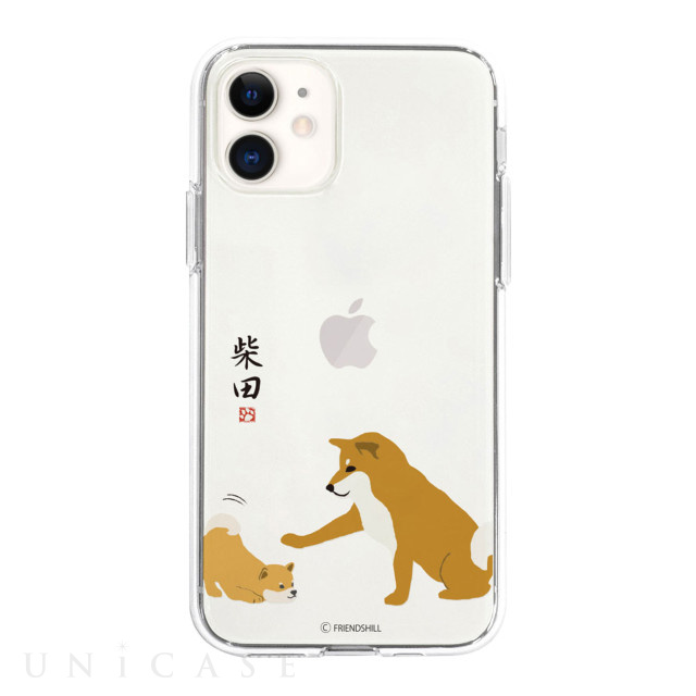 【iPhone12 mini ケース】しばたさんクリアケース (子犬)