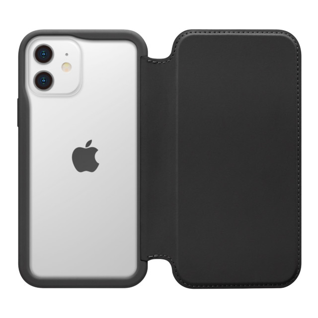 【iPhone12/12 Pro ケース】ガラスフリップケース (ブラック)goods_nameサブ画像