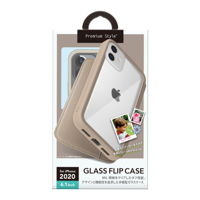 Iphone12 12 Pro ケース ガラスフリップケース ベージュ Pga Iphoneケースは Unicase