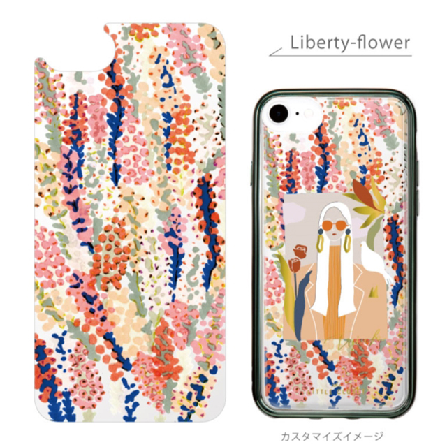 LITTLE CLOSET iPhoneSE(第3/2世代)/8/7/6s/6 着せ替えフィルム (Liberty-flower)goods_nameサブ画像