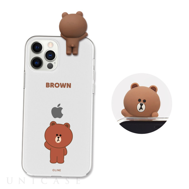 【iPhone12 Pro Max ケース】Figure BASIC CLEAR SOFT (GREETING BROWN)