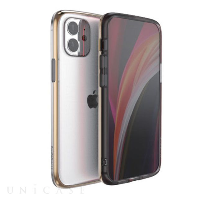 【iPhone12/12 Pro ケース】INO LINE INFINITY CLEAR CASE (Chrome gold)