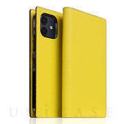【iPhone12 mini ケース】Edition Full Grain Leather Flip Case (Lemon)
