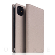 【iPhone12 mini ケース】Full Grain Leather Case (Light Cream)