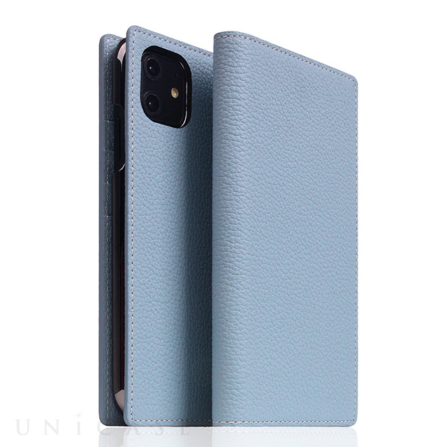 【iPhone12/12 Pro ケース】Full Grain Leather Case (Powder Blue)