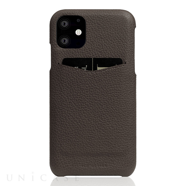 【iPhone12/12 Pro ケース】Full Grain Leather Back Case (Brown Cream)