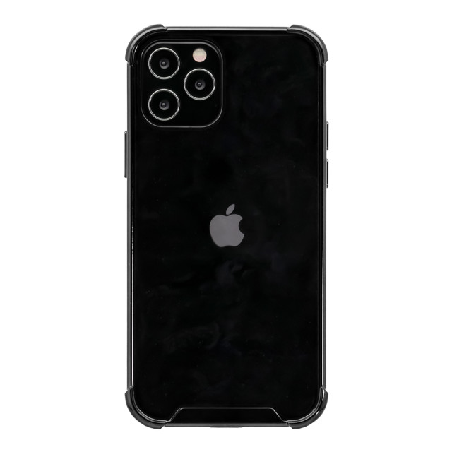 【iPhone12/12 Pro ケース】ハイブリッド耐衝撃ケース (ブラック)サブ画像