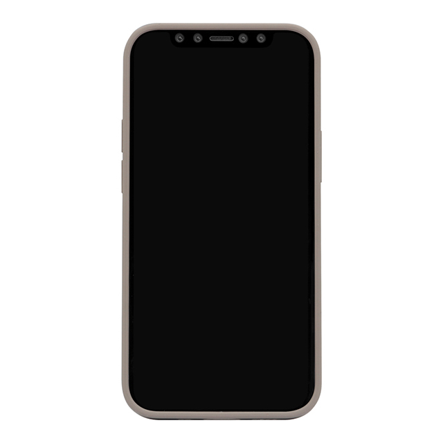 【iPhone12 mini ケース】背面型シリコンケース (グレー)サブ画像