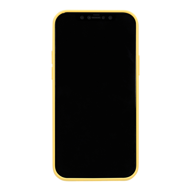 【iPhone12/12 Pro ケース】背面型シリコンケース (イエロー)サブ画像