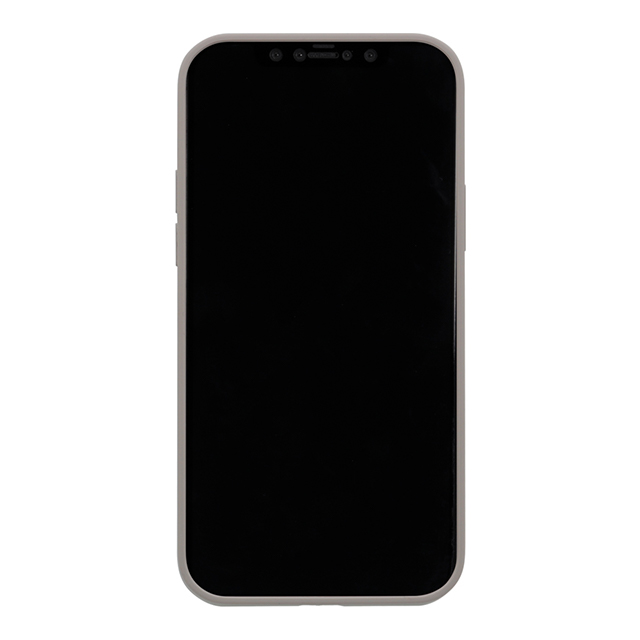 【iPhone12/12 Pro ケース】背面型シリコンケース (グレー)サブ画像