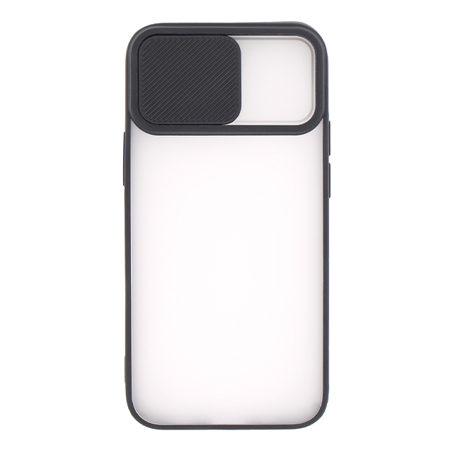 【iPhone12 mini ケース】スライドカメラカバーケース (ブラック)サブ画像