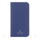 【iPhone12/12 Pro ケース】FOLIO CASE SAFFIANO (Navy)