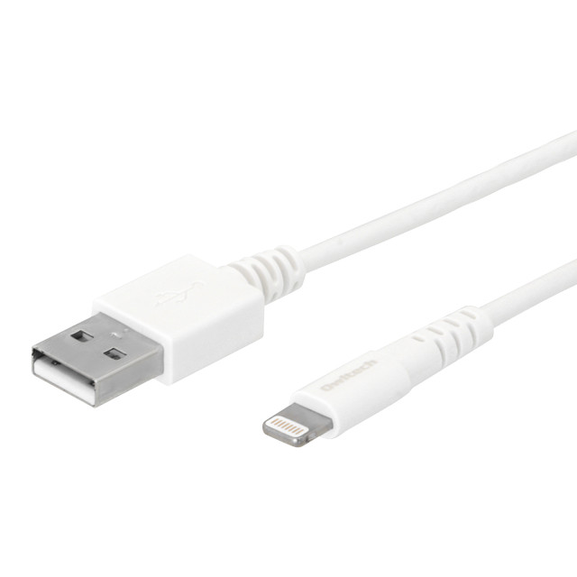 やわらかく断線に強い Lightningケーブル付属 USB Type-A 2ポート AC充電器 (ホワイト/1.2m)goods_nameサブ画像