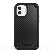 【iPhone12 mini ケース】抗菌・耐衝撃ケース Shield (Black Kevlar)