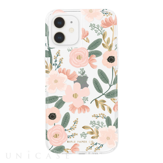 【iPhone12 mini ケース】RIFLE PAPER CO. 抗菌・耐衝撃ケース (Wild Flowers)