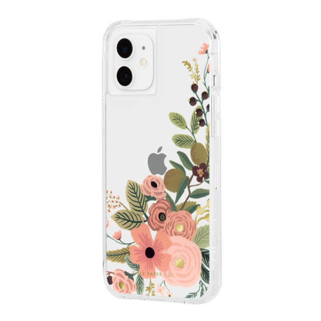 【iPhone12 mini ケース】RIFLE PAPER CO. 抗菌・耐衝撃ケース (Clear Garden Party Rose)サブ画像