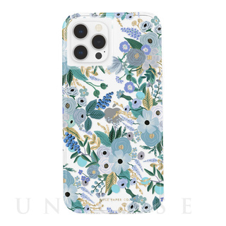【iPhone12 Pro Max ケース】RIFLE PAPER CO. 抗菌・耐衝撃ケース (Garden Party Blue)