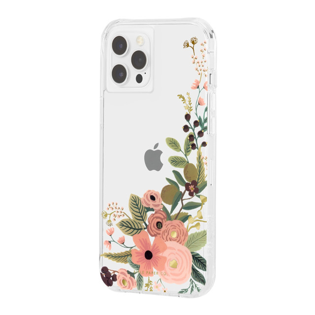 【iPhone12 Pro Max ケース】RIFLE PAPER CO. 抗菌・耐衝撃ケース (Clear Garden Party Rose)サブ画像