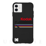 【iPhone12 mini ケース】Kodak 耐衝撃ケース (Matte Black + Shiny Black Logo)