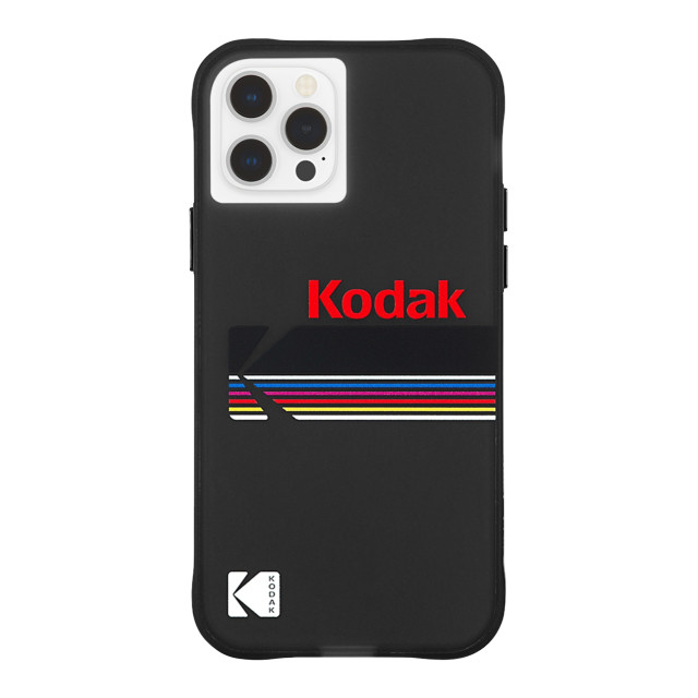 【iPhone12/12 Pro ケース】Kodak 耐衝撃ケース (Matte Black + Shiny Black Logo)サブ画像