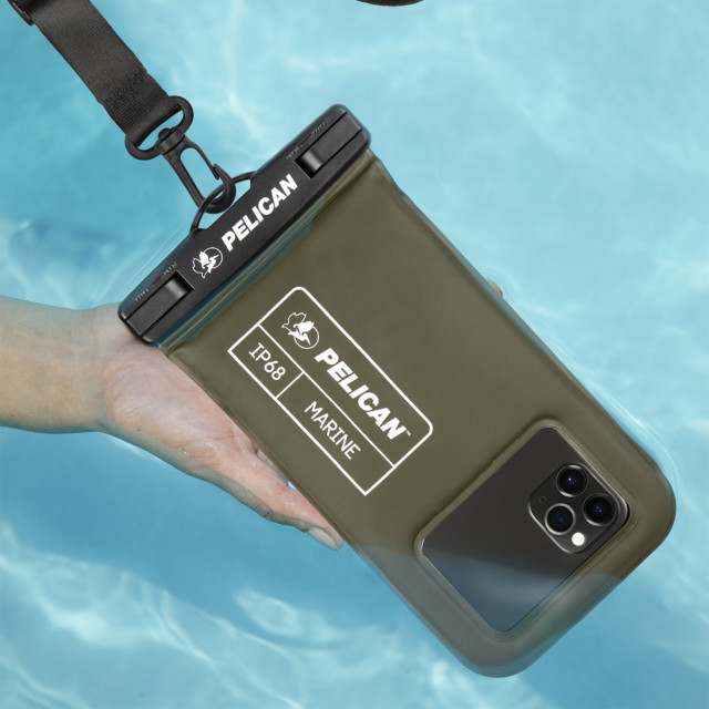 防水ポーチ Marine Waterproof Floating Pouch for Universal Max 6.5 inch (Olive Green)サブ画像
