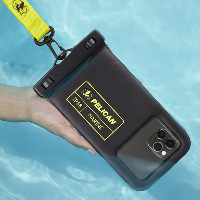 【スマホポーチ】防水ポーチ Marine Waterproof Floating Pouch for Universal Max 6.5 inch (Black/Lime Green)サブ画像