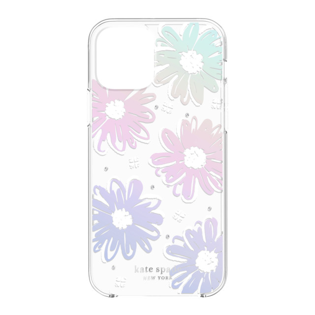 【iPhone12 Pro Max ケース】Protective Hardshell Case (Daisy Iridescent Foil/White/Clear/Gems)サブ画像